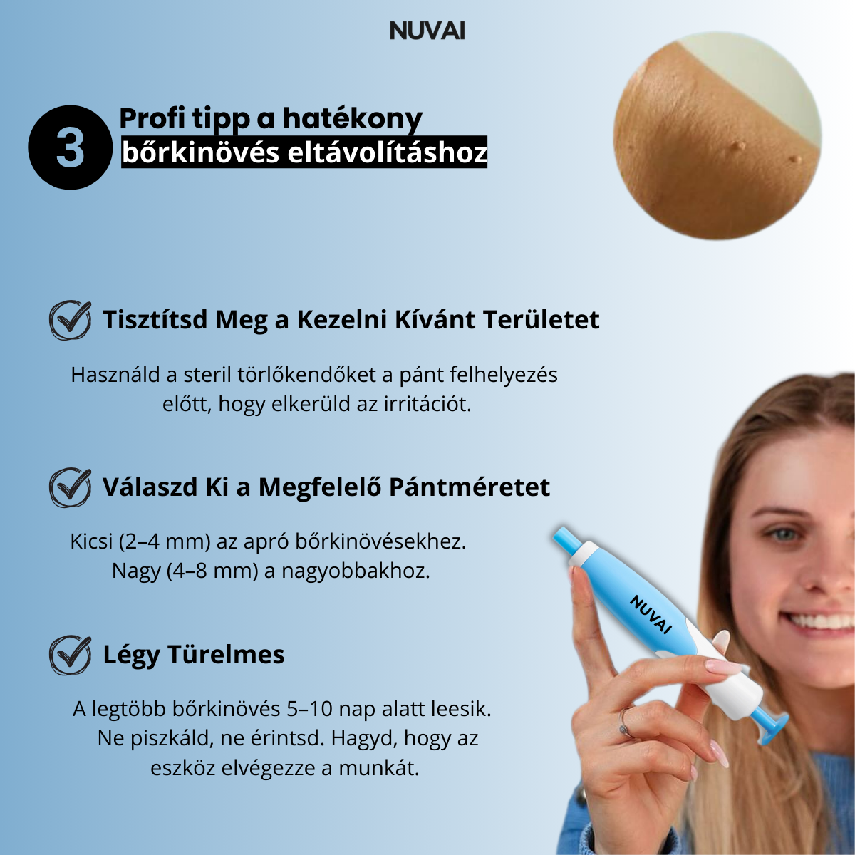 Otthoni Bőrkinövés Eltávolító Készlet NUVAI