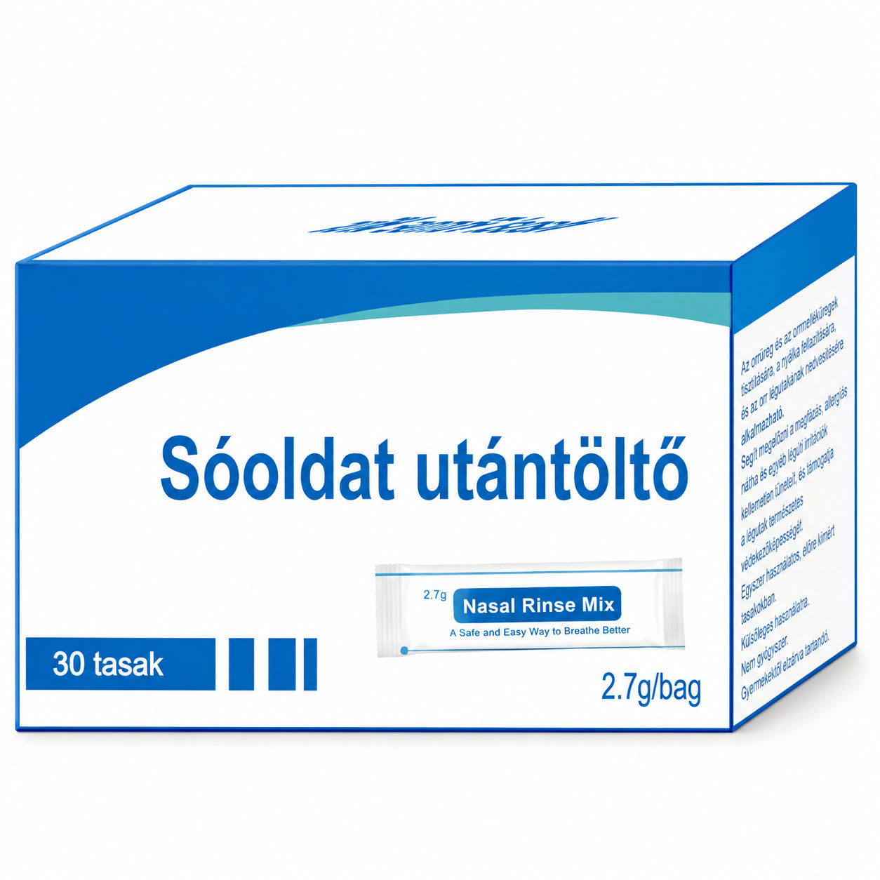 Fiziológiás sóoldat utántöltő (30 tasak) NUVAI